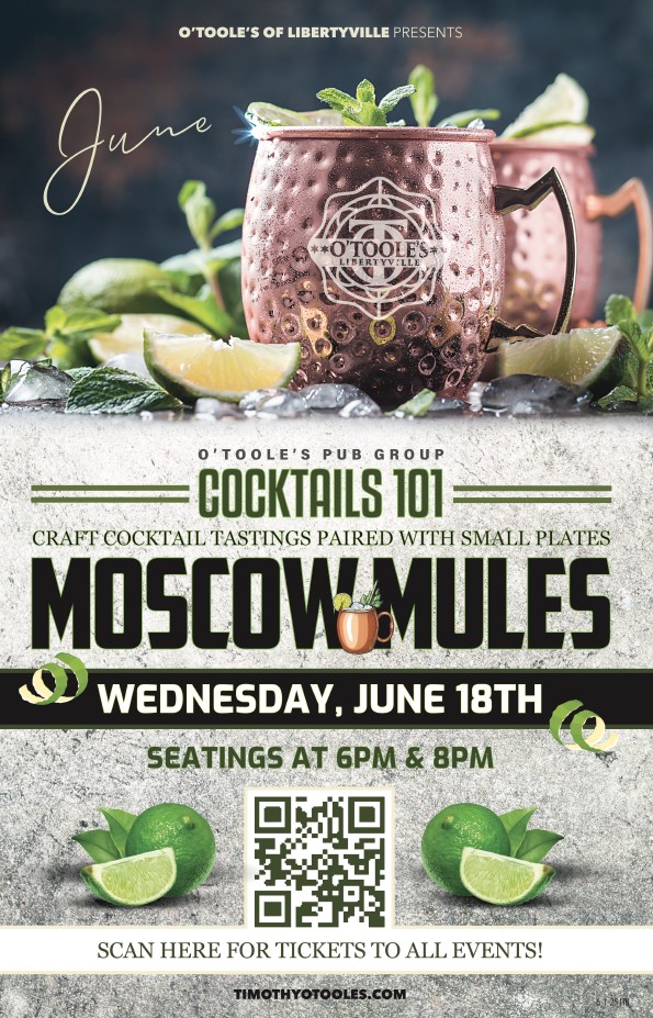 Cocktails 101 - O'Toole's Libertyville, Moscow Mules
